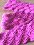 FireFlower Knits Reversible Cabled Scarf